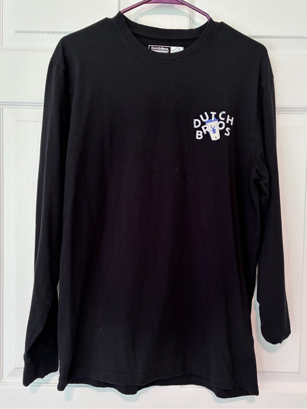 Dutch Bros Black Crewneck Long Sleeve Tee
